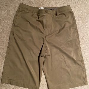 Boys uniform khaki flat front shorts